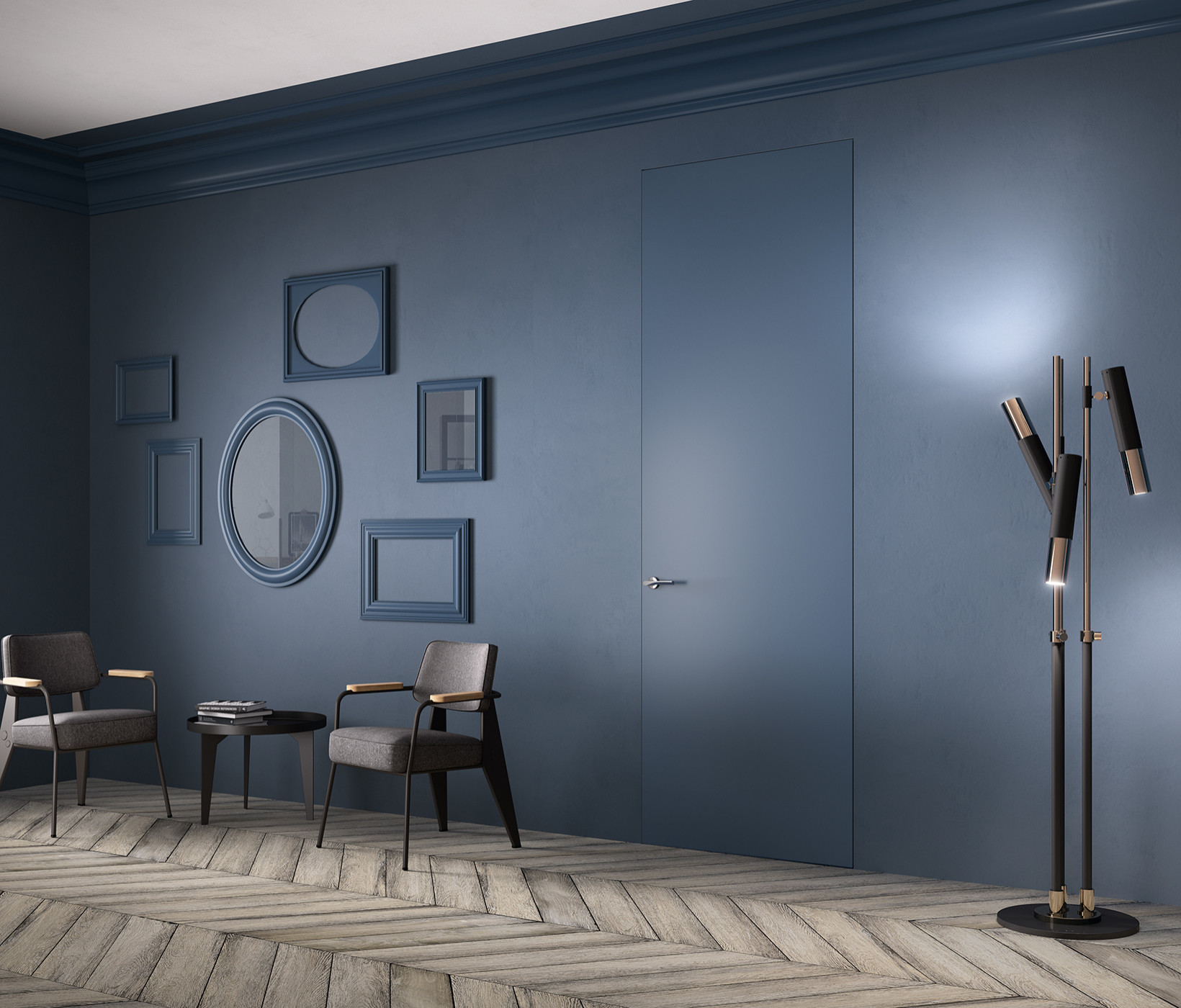 Porte intérieur invisible EXIT ZERO - FerreroLegno - Contemporary - Living  Room - Nice - by DirectPortes.fr | Houzz