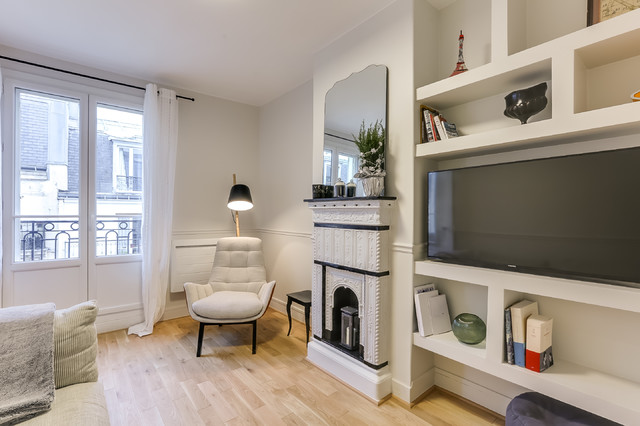 Rénovation d'un appartement avec vue sur la Tour Eiffel - Midcentury ...