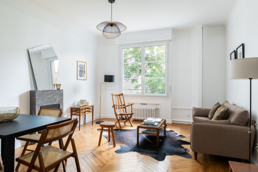 Danish living room photo in Paris