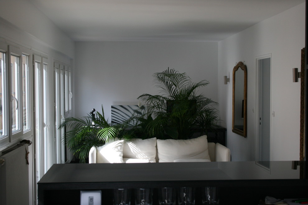 Idée de décoration pour un salon minimaliste.