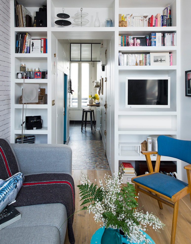 Scandinavian living room in Rennes.