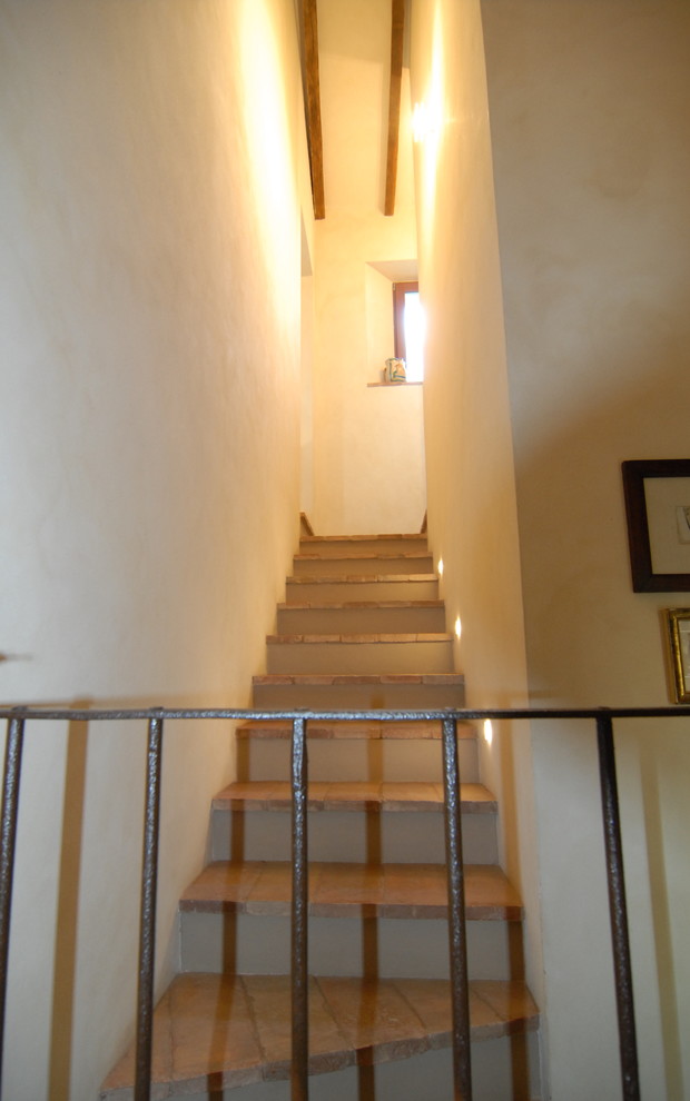 Bild på en lantlig trappa