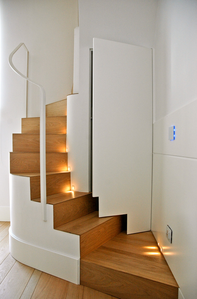 Inspiration for a contemporary staircase remodel in Naples