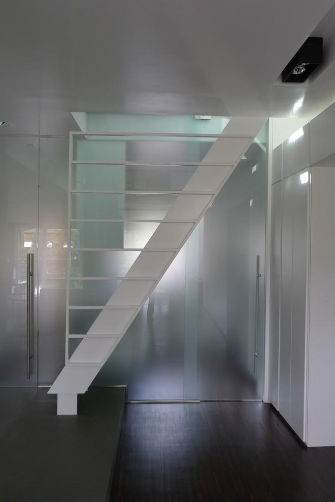 Inspiration for a contemporary staircase remodel in Rome
