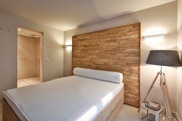 Architekt Stefan Schramm - Reetdachhaus Sylt - Rustikal - Schlafzimmer