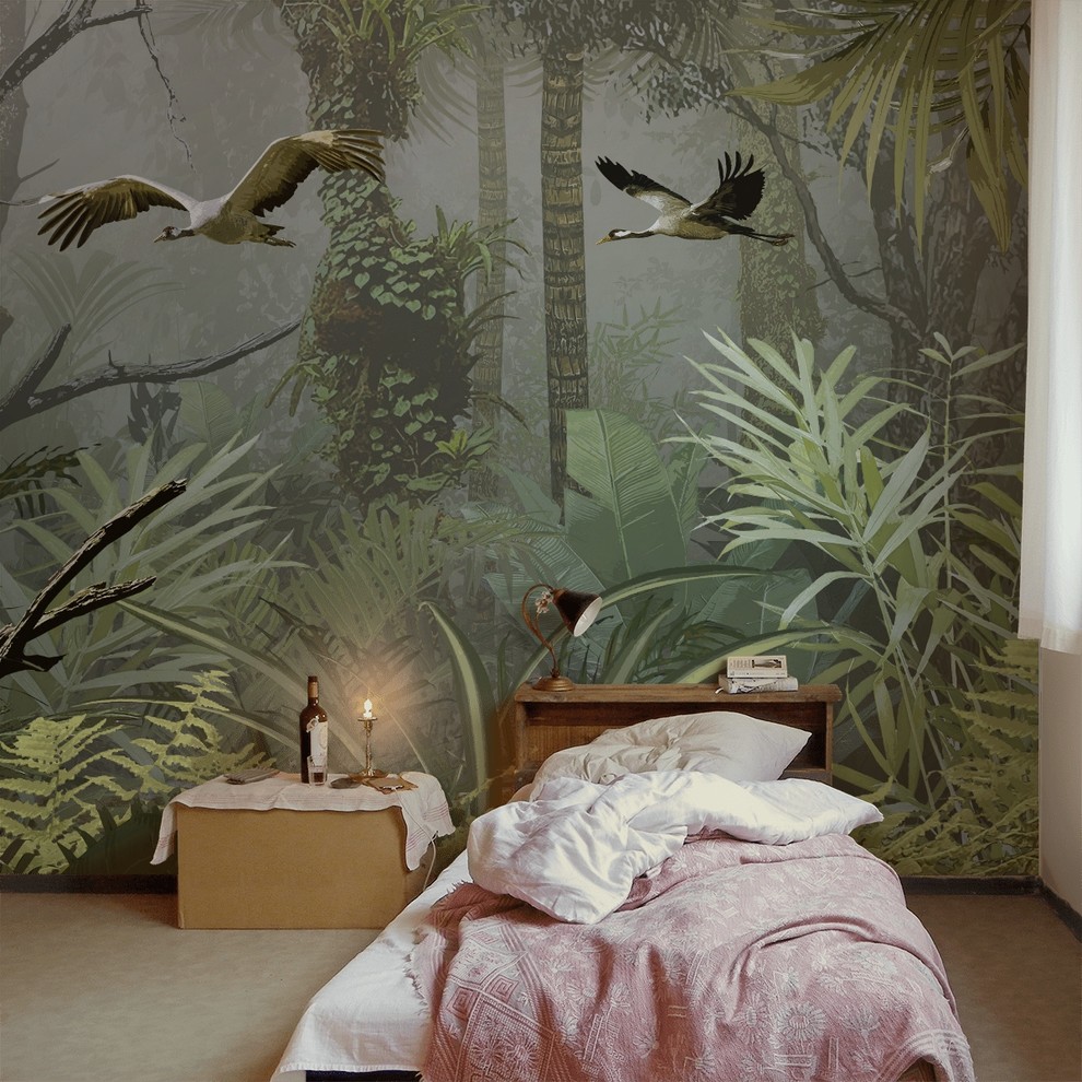 Dschungel-Tapete "CedarBay" - Tropical - Bedroom - Hamburg - by Gaedke  Tapeten | Houzz