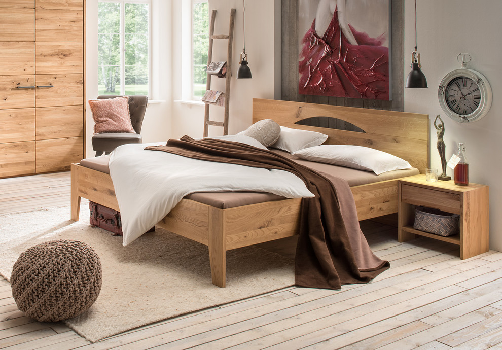 Design ideas for a contemporary bedroom in Stuttgart.