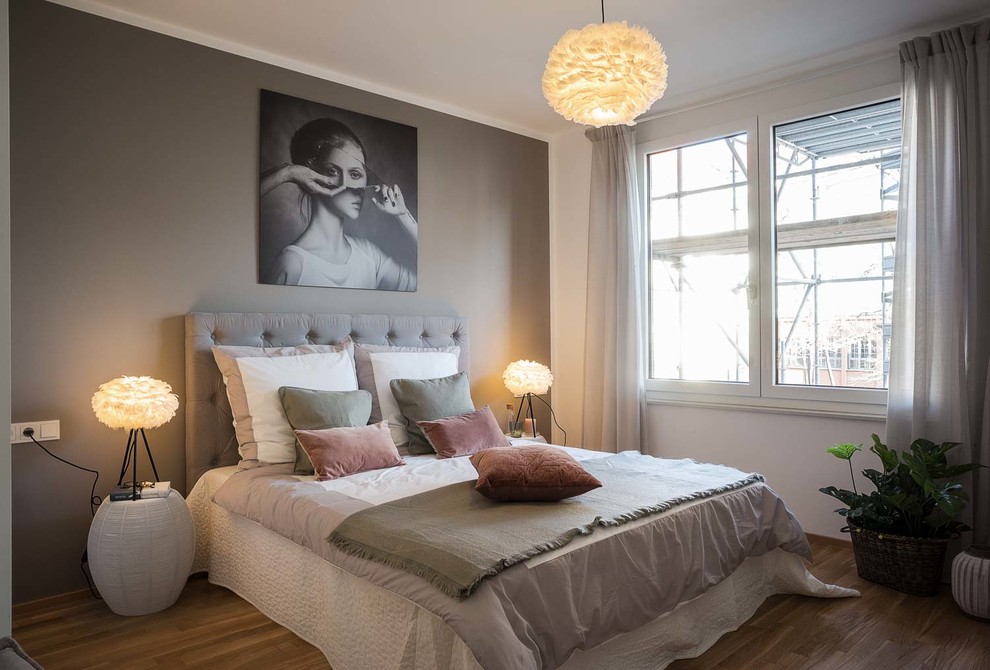 Example of a danish bedroom design in Dresden