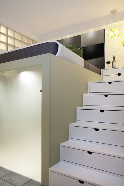 Hochbett mit Stauraum - Contemporary - Staircase - Bremen - by schulz.rooms  | Houzz