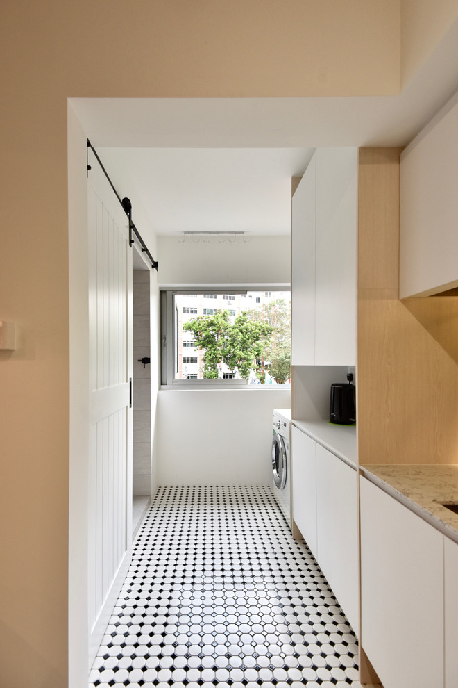 Design ideas for a scandinavian utility room in Singapore.