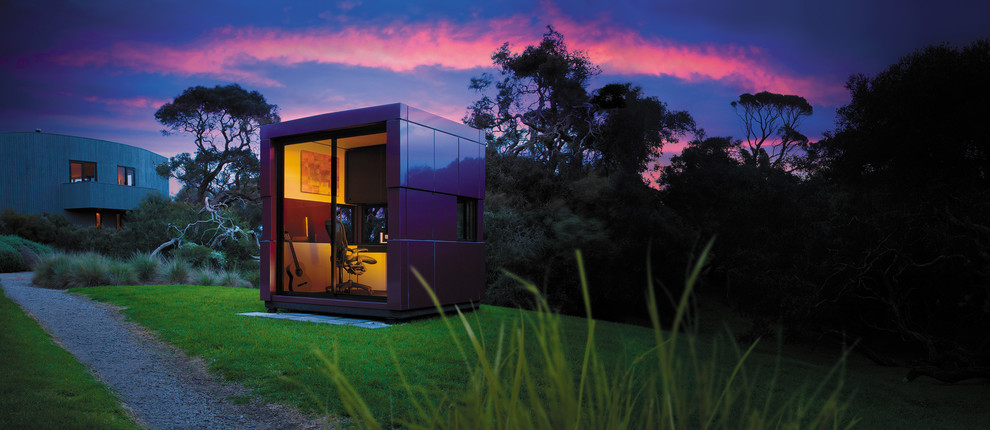 Freistehendes, Kleines Modernes Gartenhaus als Arbeitsplatz, Studio oder Werkraum in Melbourne