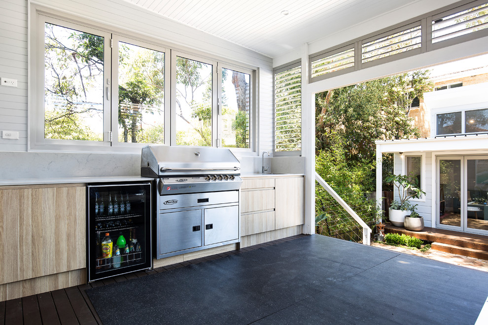 Photo of a small beach style detached guesthouse in Sydney.