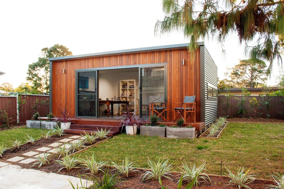 Freistehendes, Kleines Modernes Gartenhaus als Arbeitsplatz, Studio oder Werkraum in Sydney