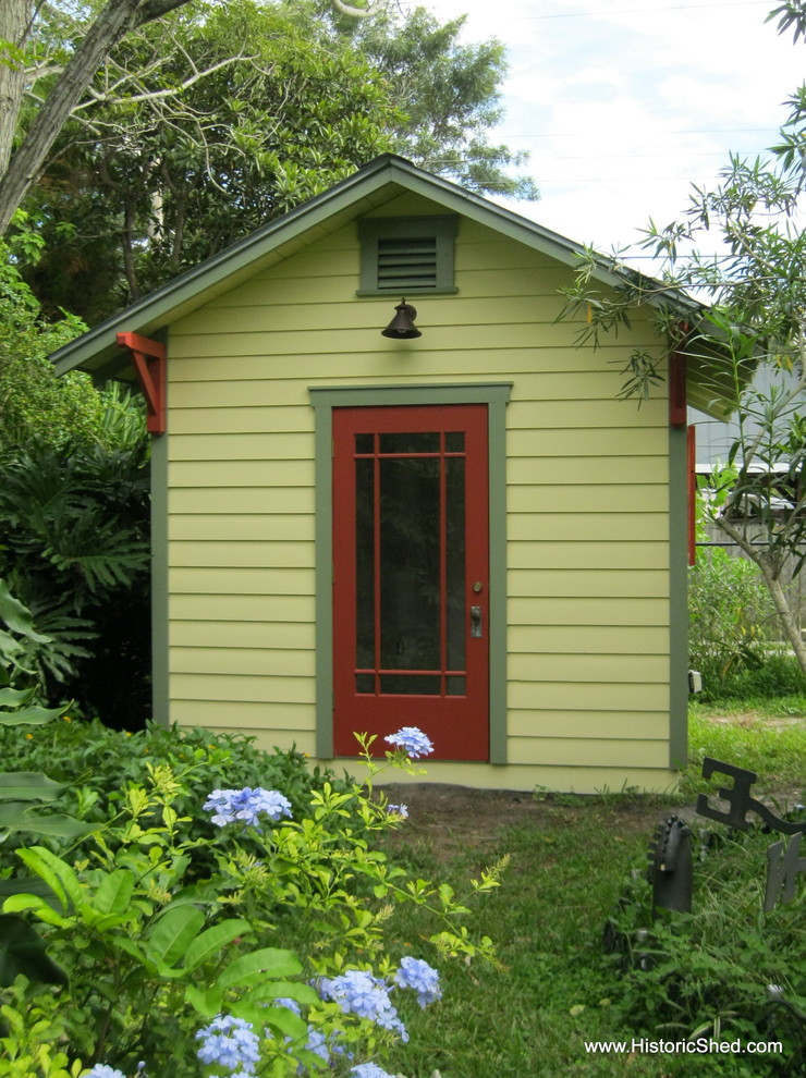 Small elegant detached studio / workshop shed photo in Tampa