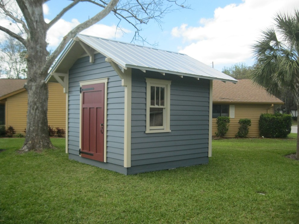 Garden shed - craftsman detached garden shed idea in Orlando