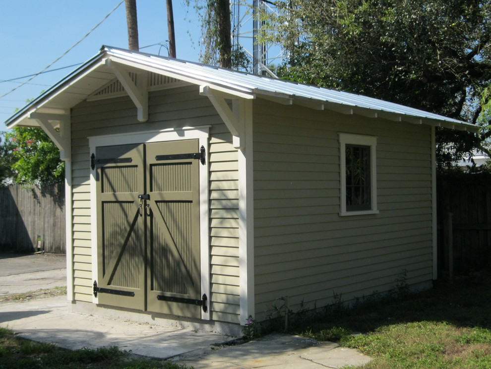Exempel på en amerikansk garage och förråd