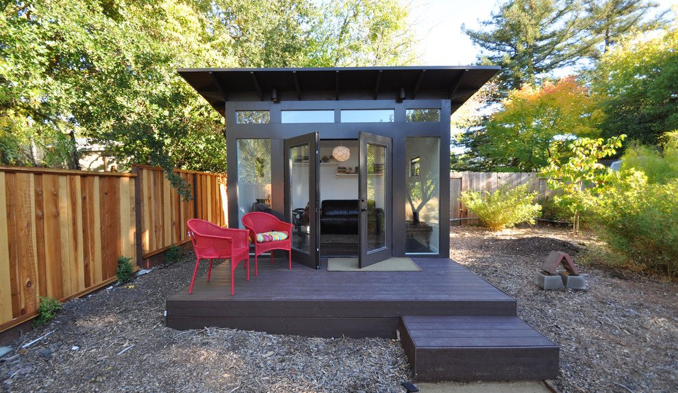 Example of a minimalist shed design in Denver