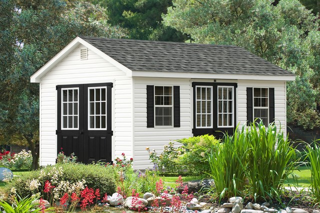 10x20 Vinyl Sided Workshop Sheds For Sale Traditional Granny Flat Or Shed New York By Sheds Unlimited Inc Houzz Au