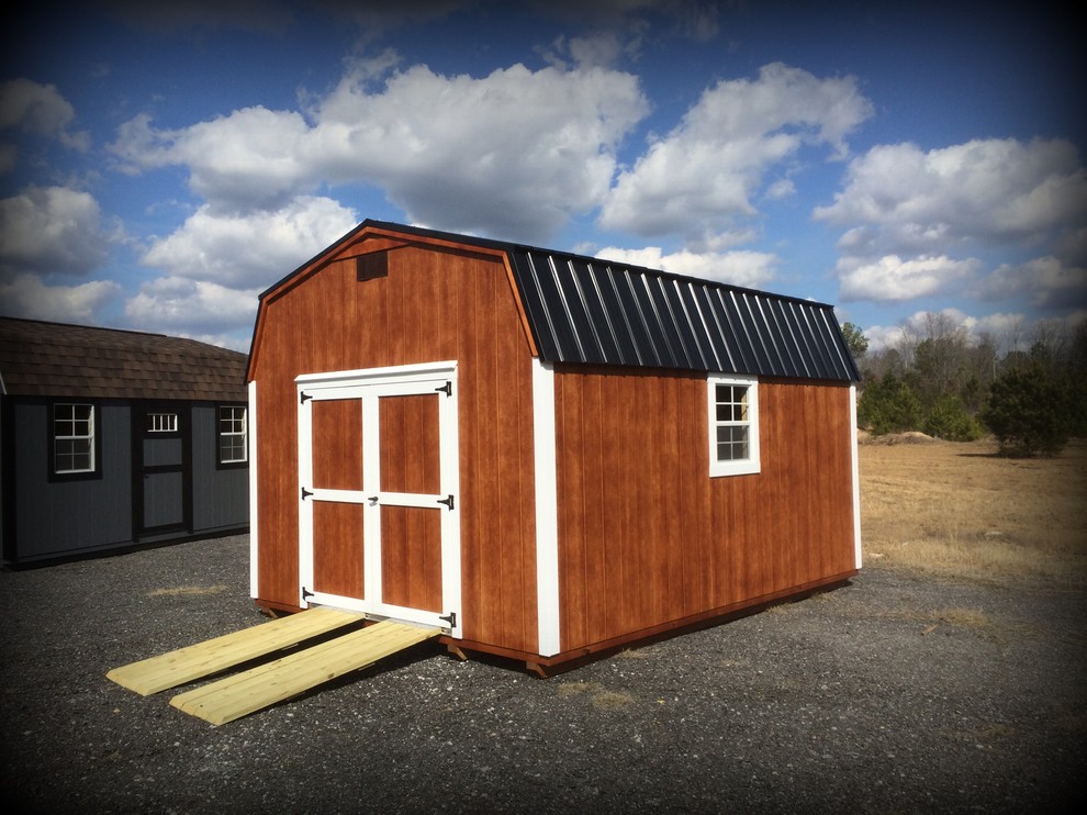 12x16 Dutch Barn with Ramps Craftsman Shed Other by Fisher Barns Houzz