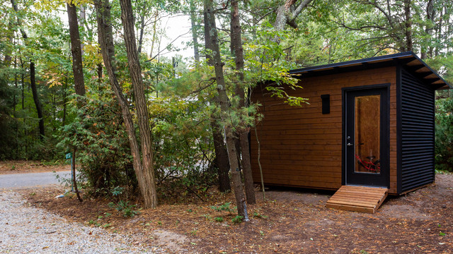 12x8 Modern Garden Shed With Custom Maibec Siding And Black Corrugated   12x8 Modern Garden Shed With Custom Maibec Siding And Black Corrugated Metal Backyard Escape Studios Img~695128a70bcf2f38 4 9273 1 B8135d8 