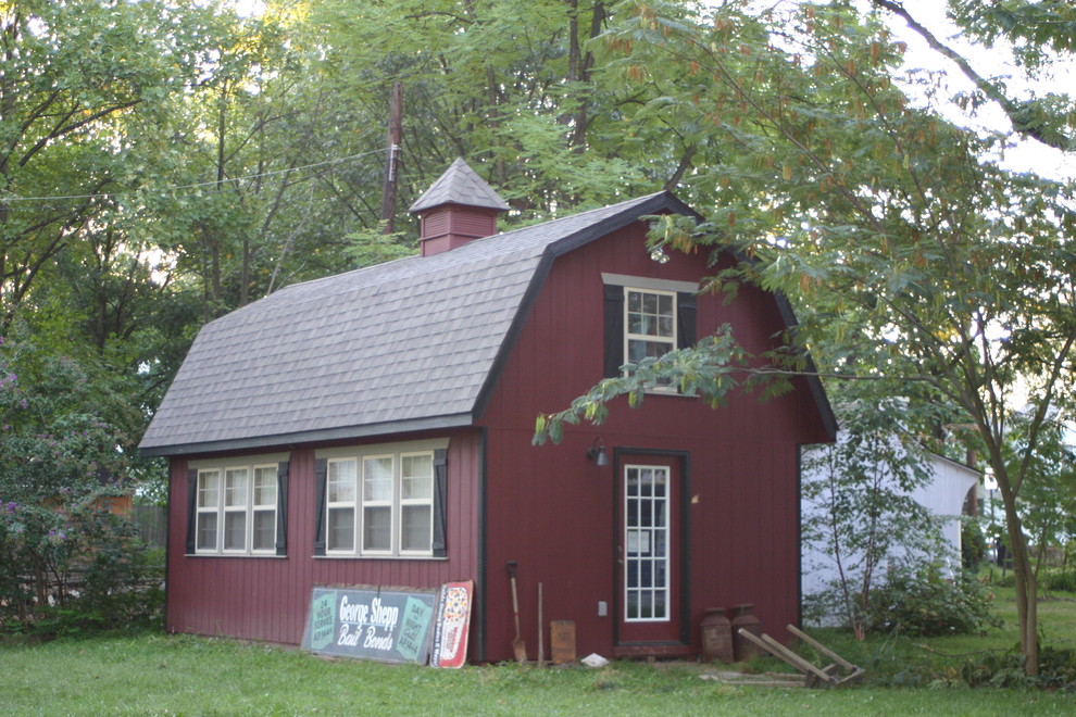 14x26 two story shed in md - traditional - shed