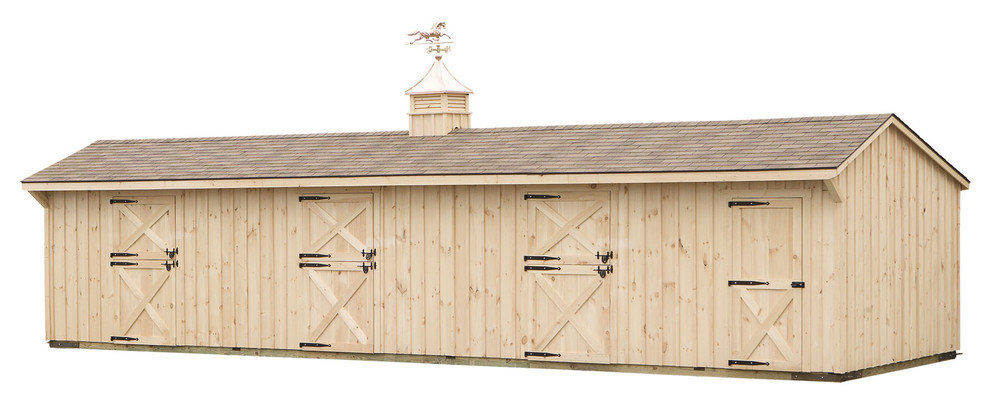 Example of a mid-sized classic detached barn design in Other