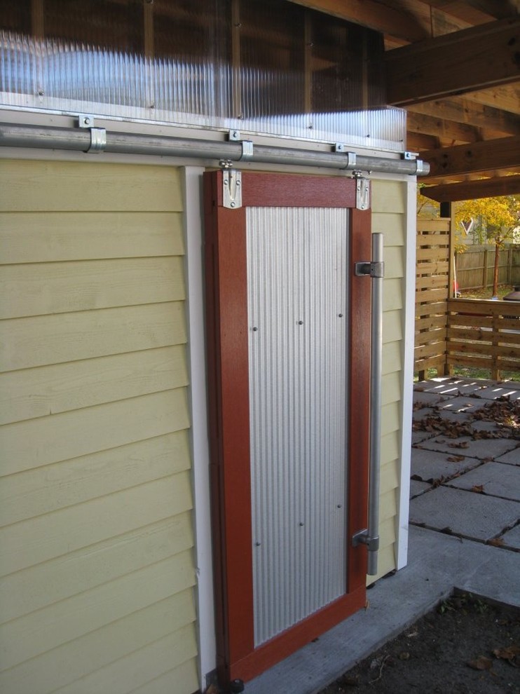 Example of a minimalist shed design in Wilmington