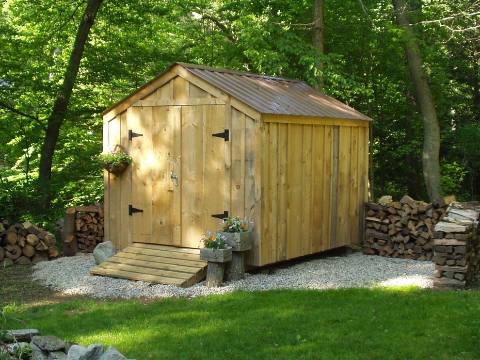 Small rustic garden shed in Manchester.