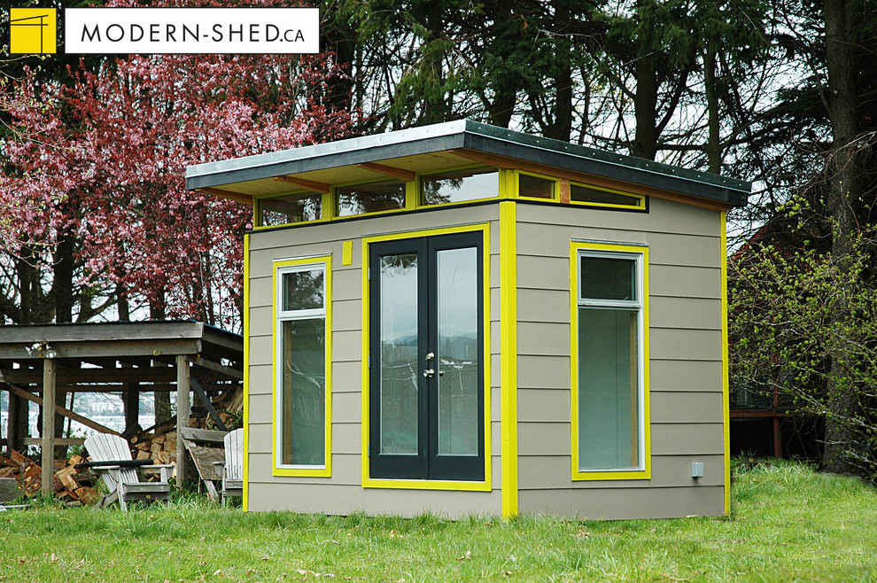 8x12 Coastal Modern Shed Modern Shed Vancouver By Westcoast Outbuildings Inc Houzz 8771