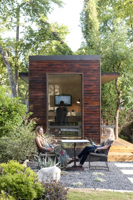 92 Square Foot Backyard Office - Minimalistisch - Gartenhaus - Austin - von  Sett Studio | Houzz
