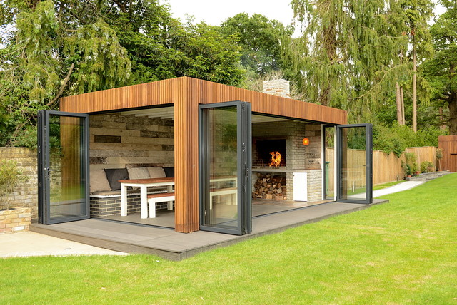 All weather Braai BBQ - Contemporary - Shed - Other | Houzz