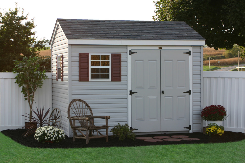 This is an example of a classic garden shed and building in Philadelphia.
