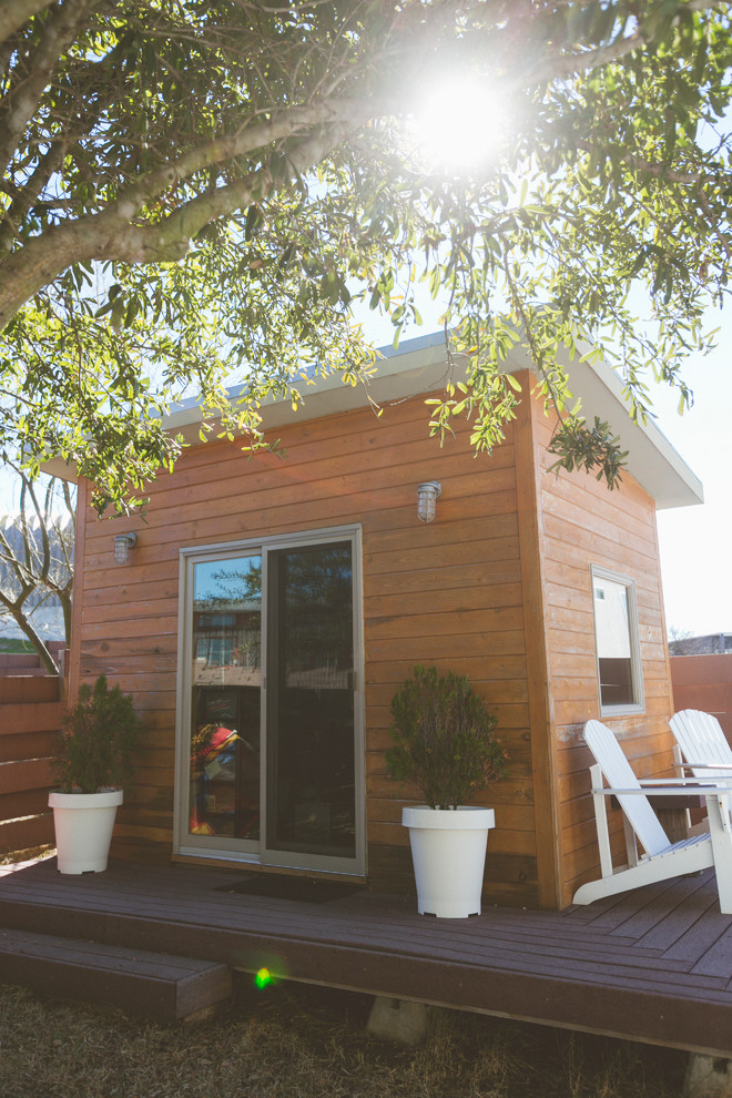Example of a trendy shed design in Austin
