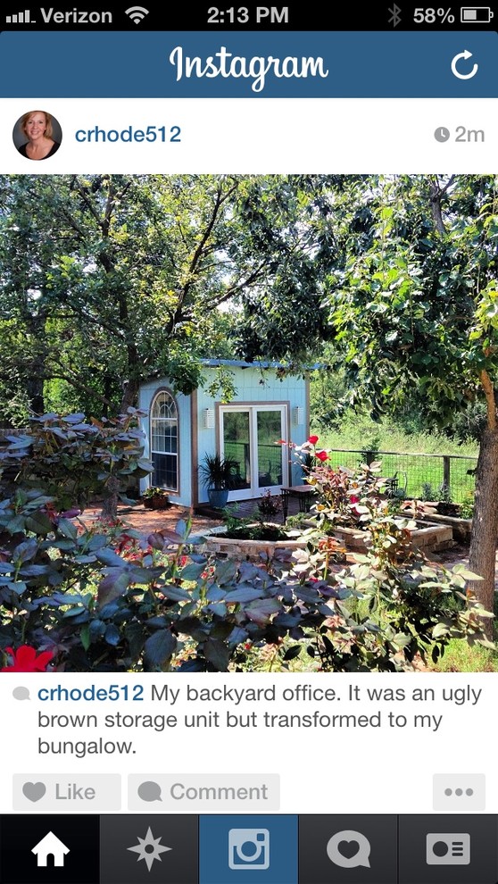 Photo of a coastal garden shed and building in Austin.