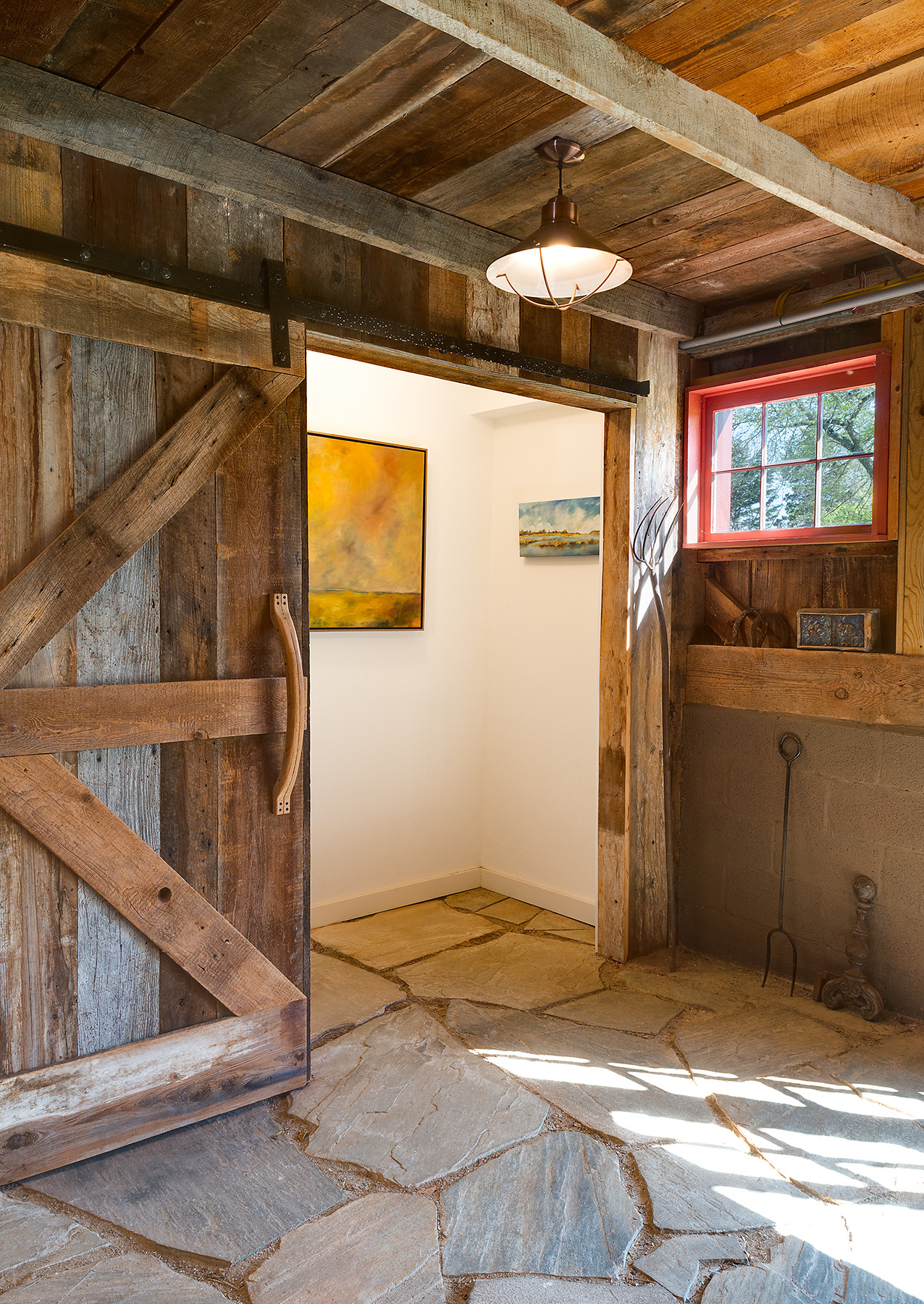 art studio cabinets on Converted Barn Artist Studio Ideas Photos Houzz
