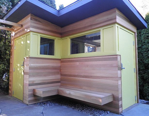 Example of a trendy shed design in Portland