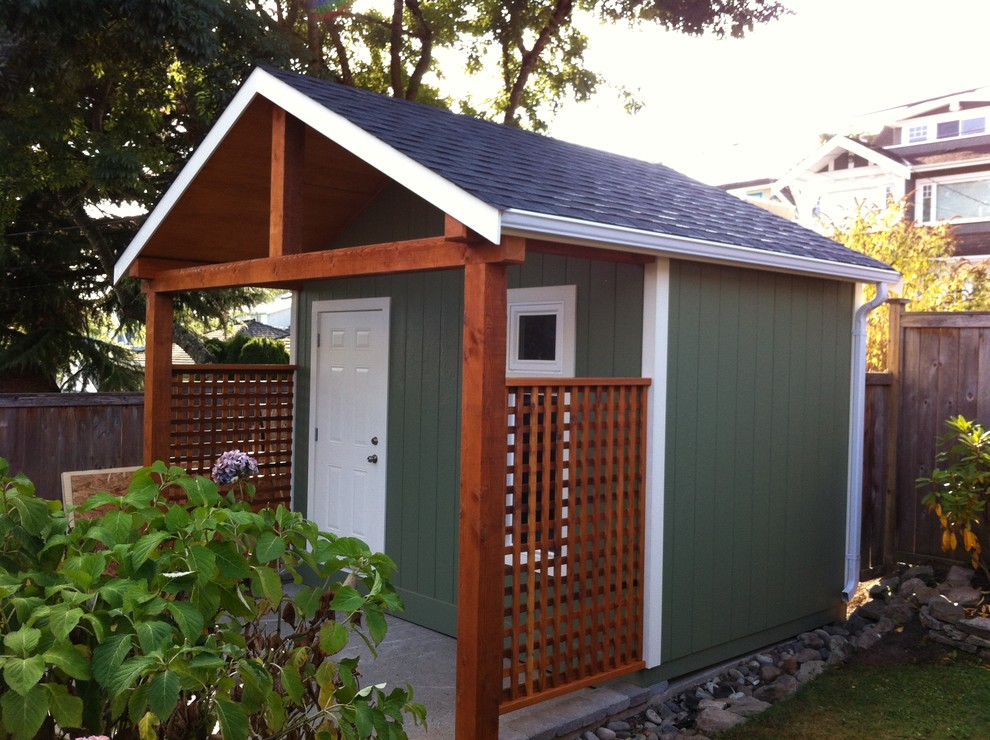 Brown Shed Modern Shed Vancouver by Backyard Works Houzz