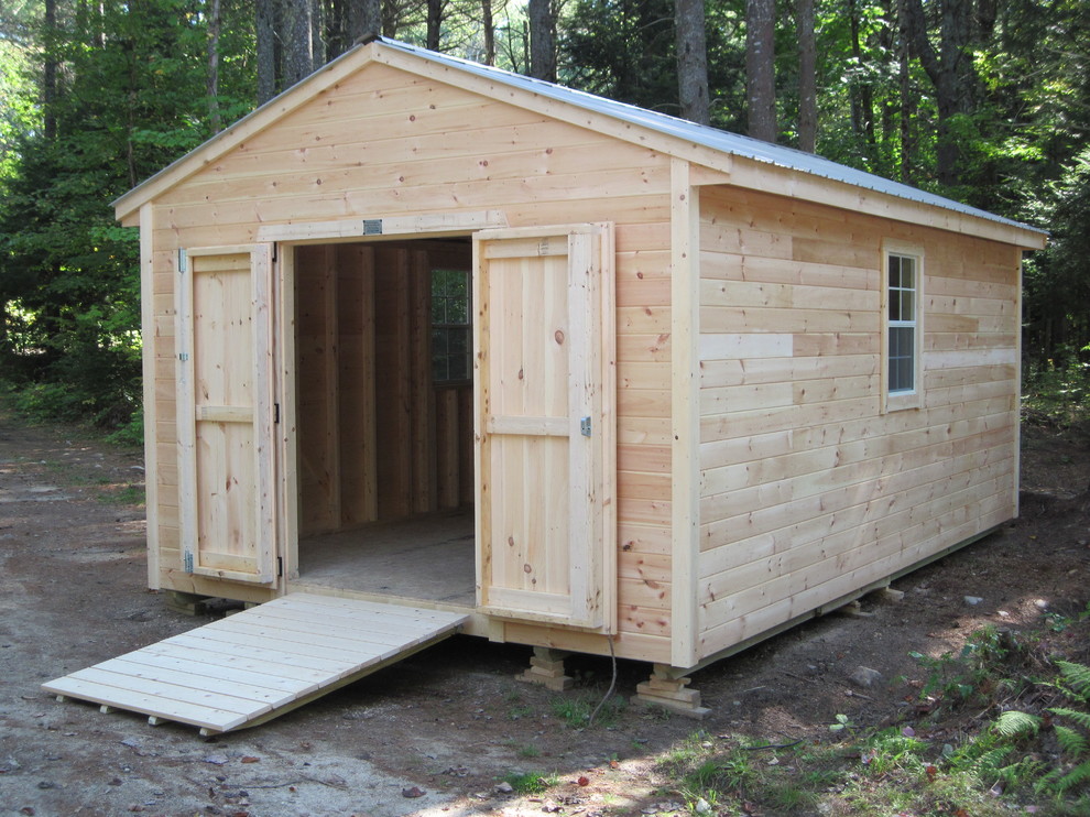 Cabins & Sheds Rustic Shed Portland Maine by Plain In Maine Houzz