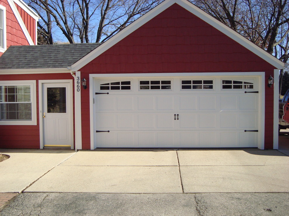 carriage house style garage doors - craftsman - shed