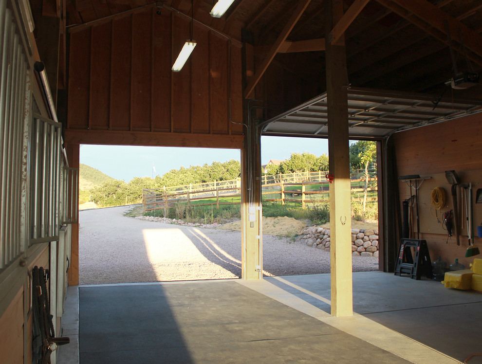 Castle Rock Horse Barn Farmhouse Shed Denver by Barn Pros Houzz