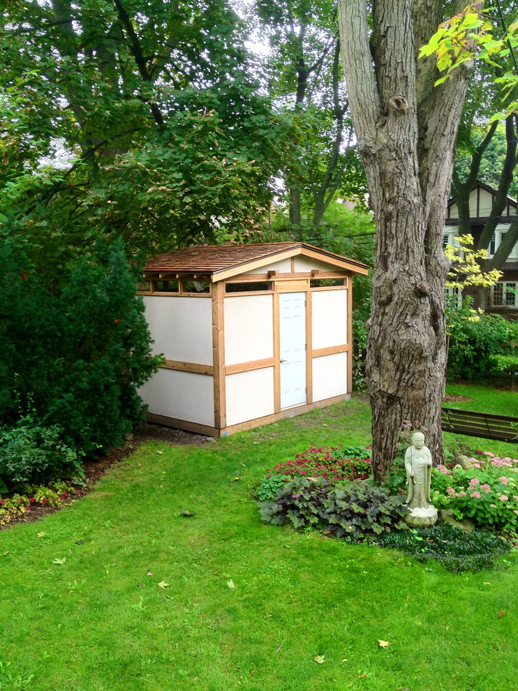 Example of a trendy garden shed design in Toronto