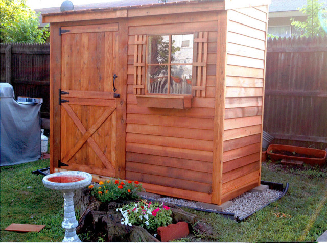 Cedar garden hot sale shed kit