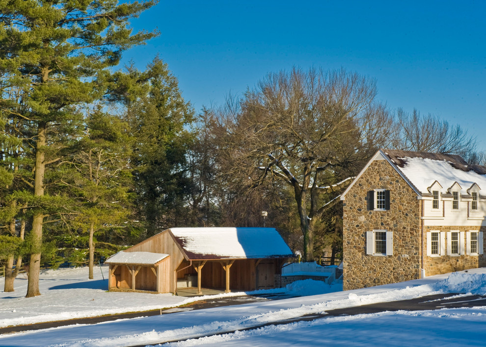 Chester County Carriage Shed Traditional Shed Philadelphia Houzz