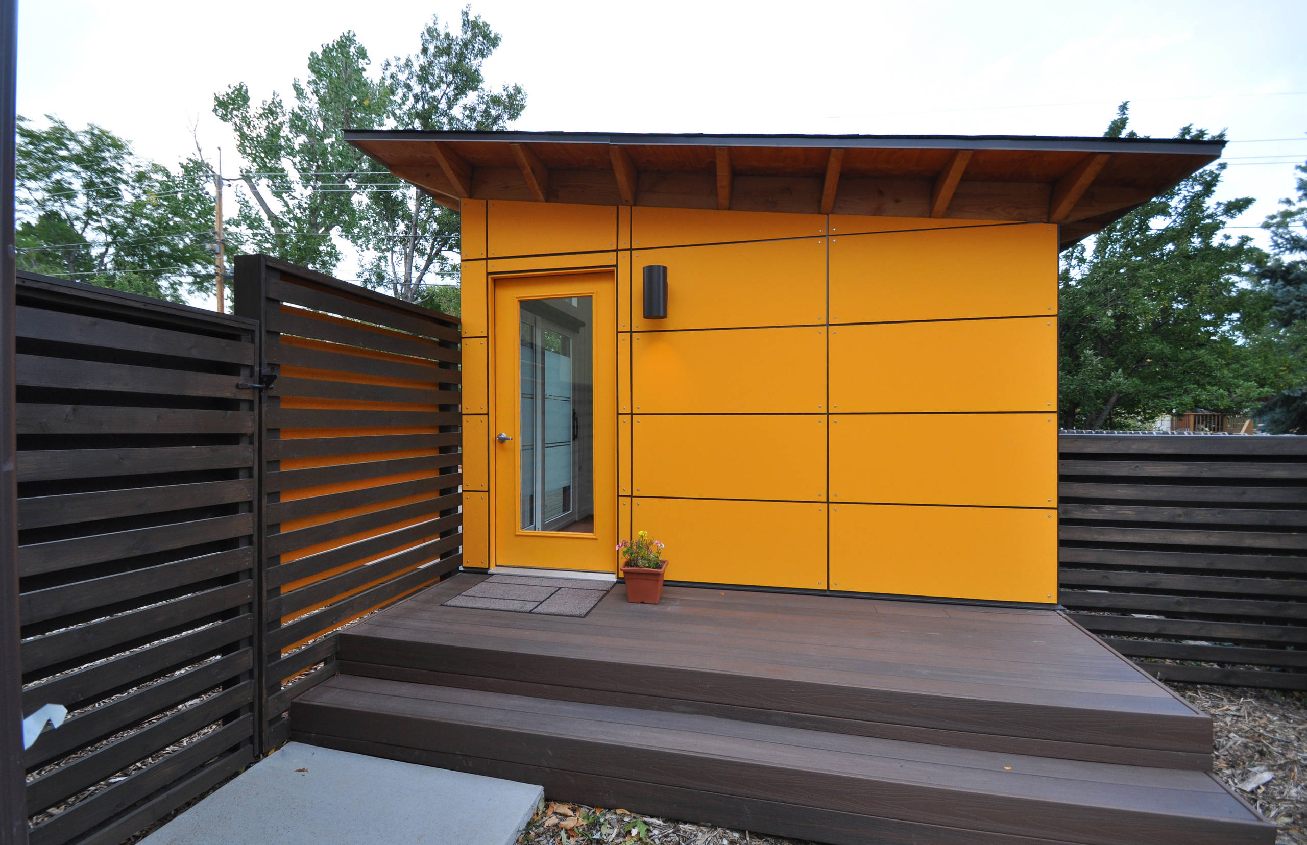 Client Studio Shed With Bathroom 14x26 Modern Shed Denver By Studio Shed Live Large Build Small Houzz