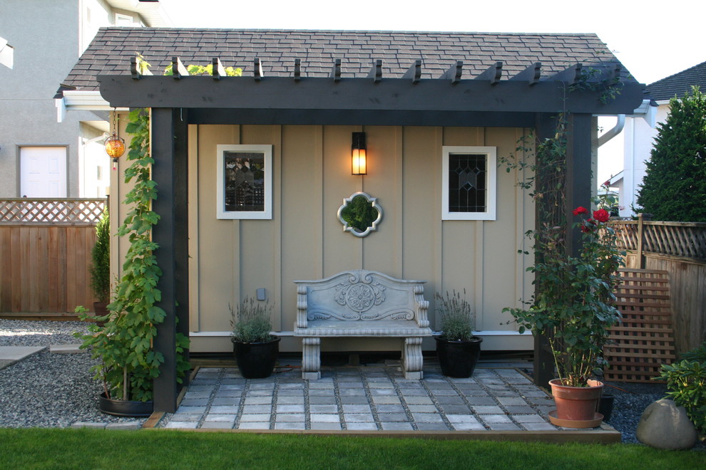 Traditional garden shed and building in Vancouver.