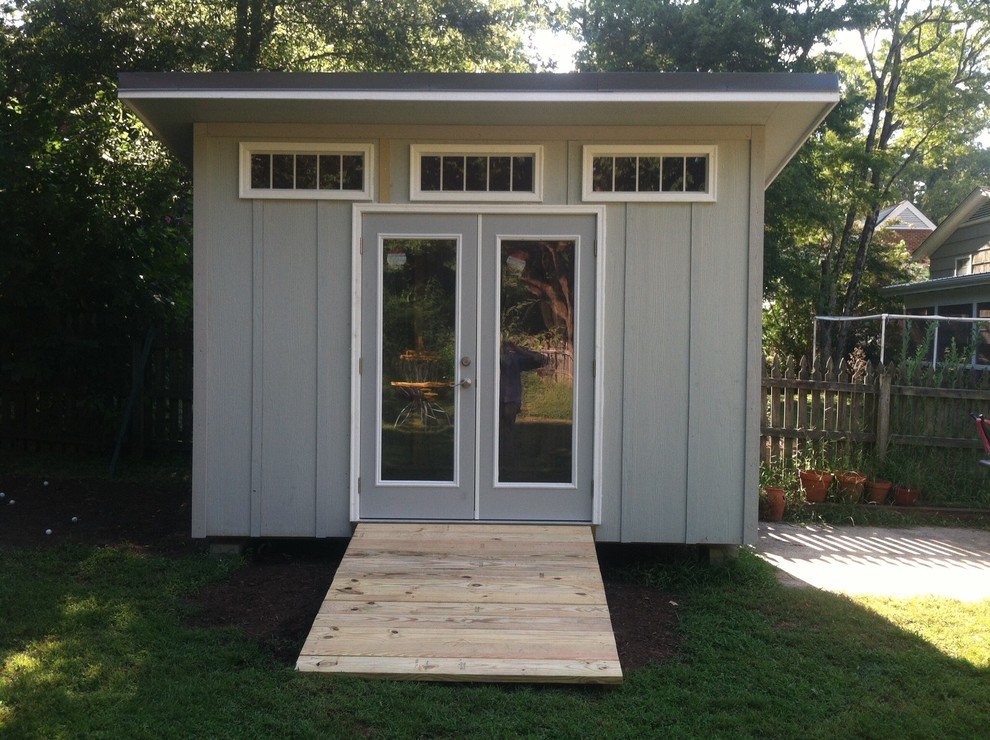 Design ideas for a contemporary garden shed and building in Raleigh.