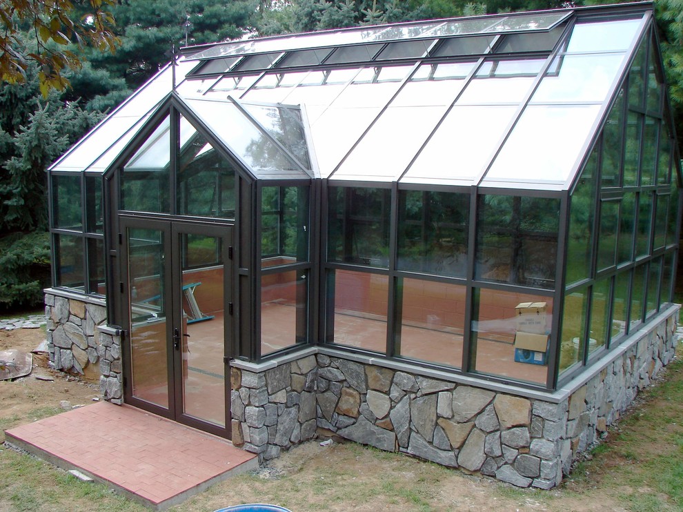 Custom Glass Greenhouse Traditional Shed Cleveland by Arcadia