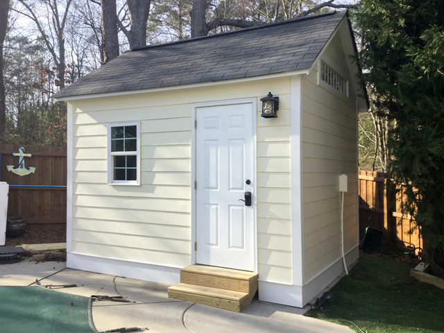 Custom Yellow Garden Shed - Traditional - Granny Flat or Shed - Raleigh ...