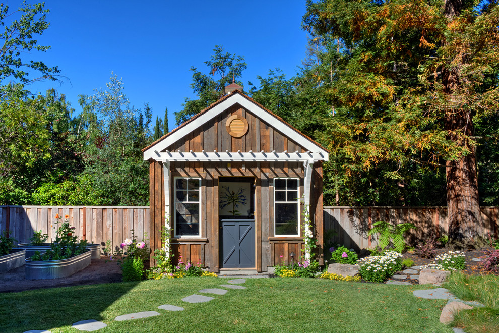 Design ideas for a rural garden shed and building in San Francisco.