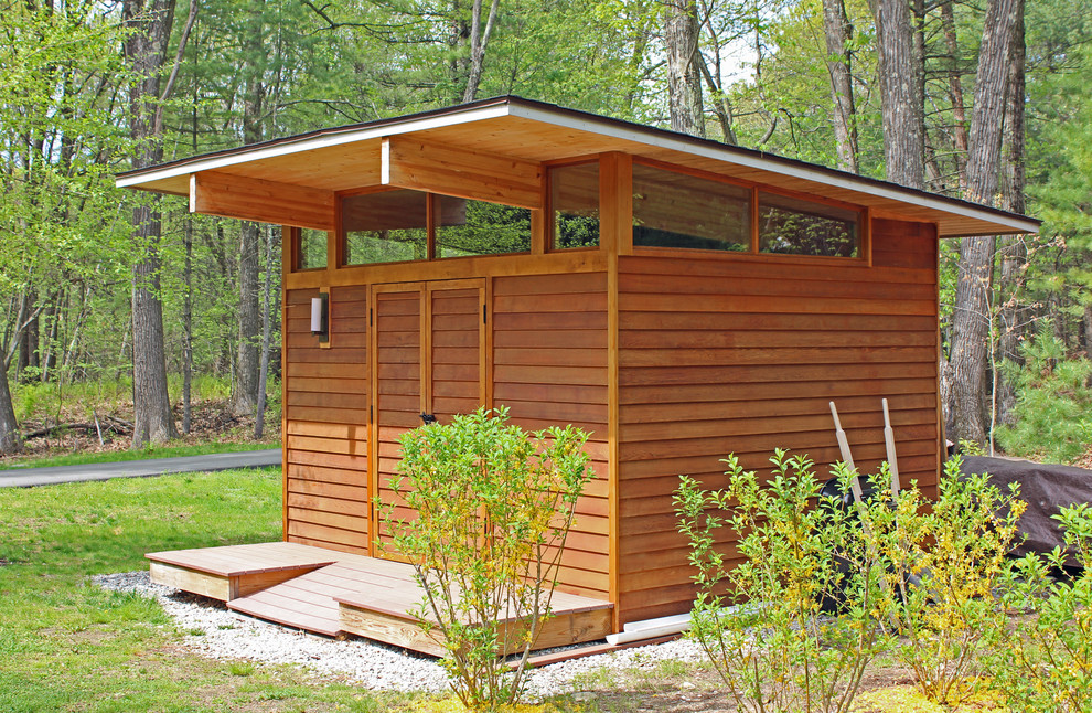 Example of a trendy shed design in Boston